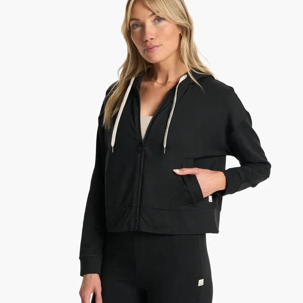 Ladies Fleece - Vuori Granite Full Zip Hoodie