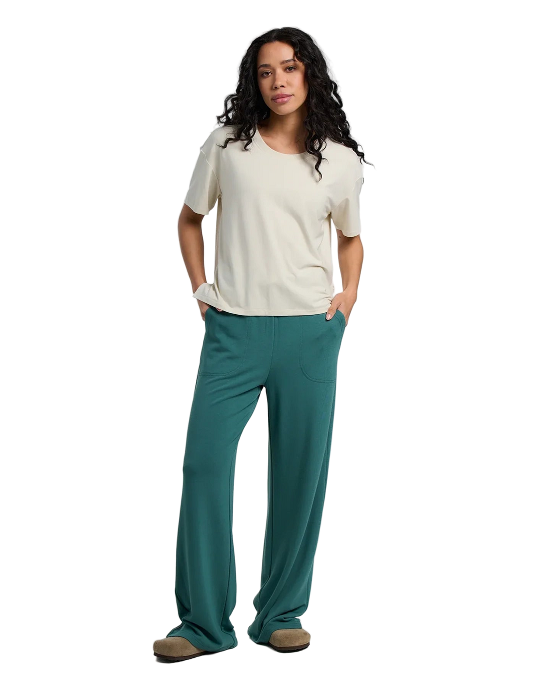 Ladies Pant - Free Fly Bamboo Lightweight Fleece Wide Leg Pant