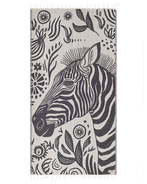 Sand Cloud - Zizzy The Zebra Beach Towel