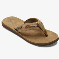 Mens - Quiksilver Carver Leather Li Sandals