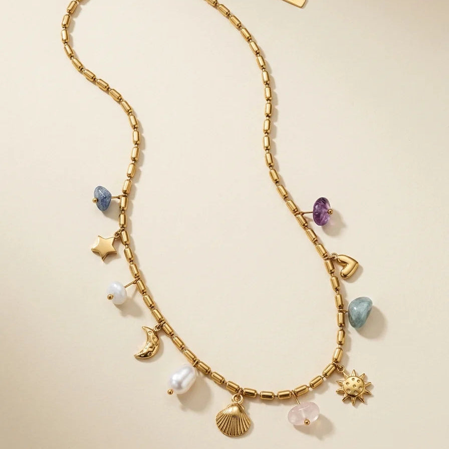 Necklace - Salty Cali Costal Charms Necklace