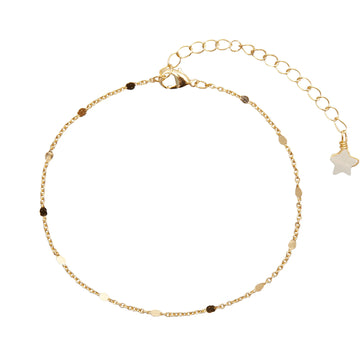 Anklet - Lotus and Luna Circles in the Sand Anklet