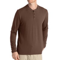 Mens Tee - Free Fly Bamboo Flex Henley