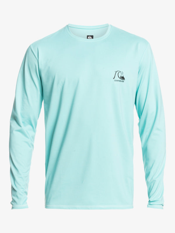 Mens Sun Shirt - Quiksilver Heritage Heather Long Sleeve UPF 50 Surf Tee