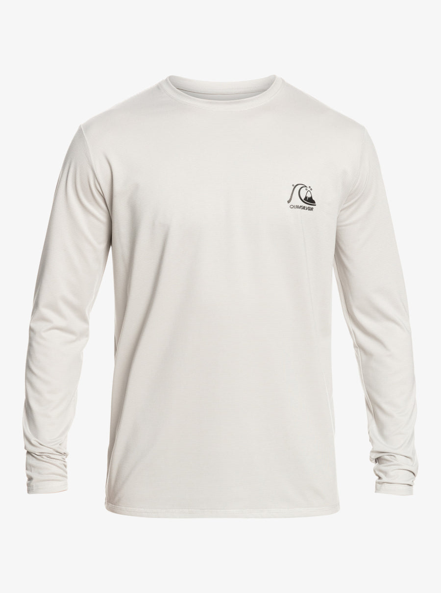 Mens Sun Shirt - Quiksilver Heritage Heather Long Sleeve UPF 50 Surf Tee