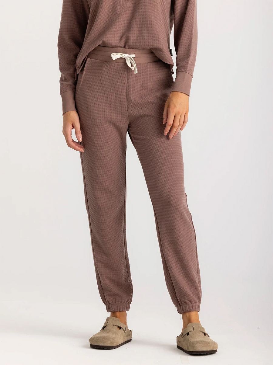 Ladies Jogger - Free Fly Waffle Jogger