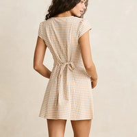 Dress - Rhythm London Check Cap-Sleeve Dress