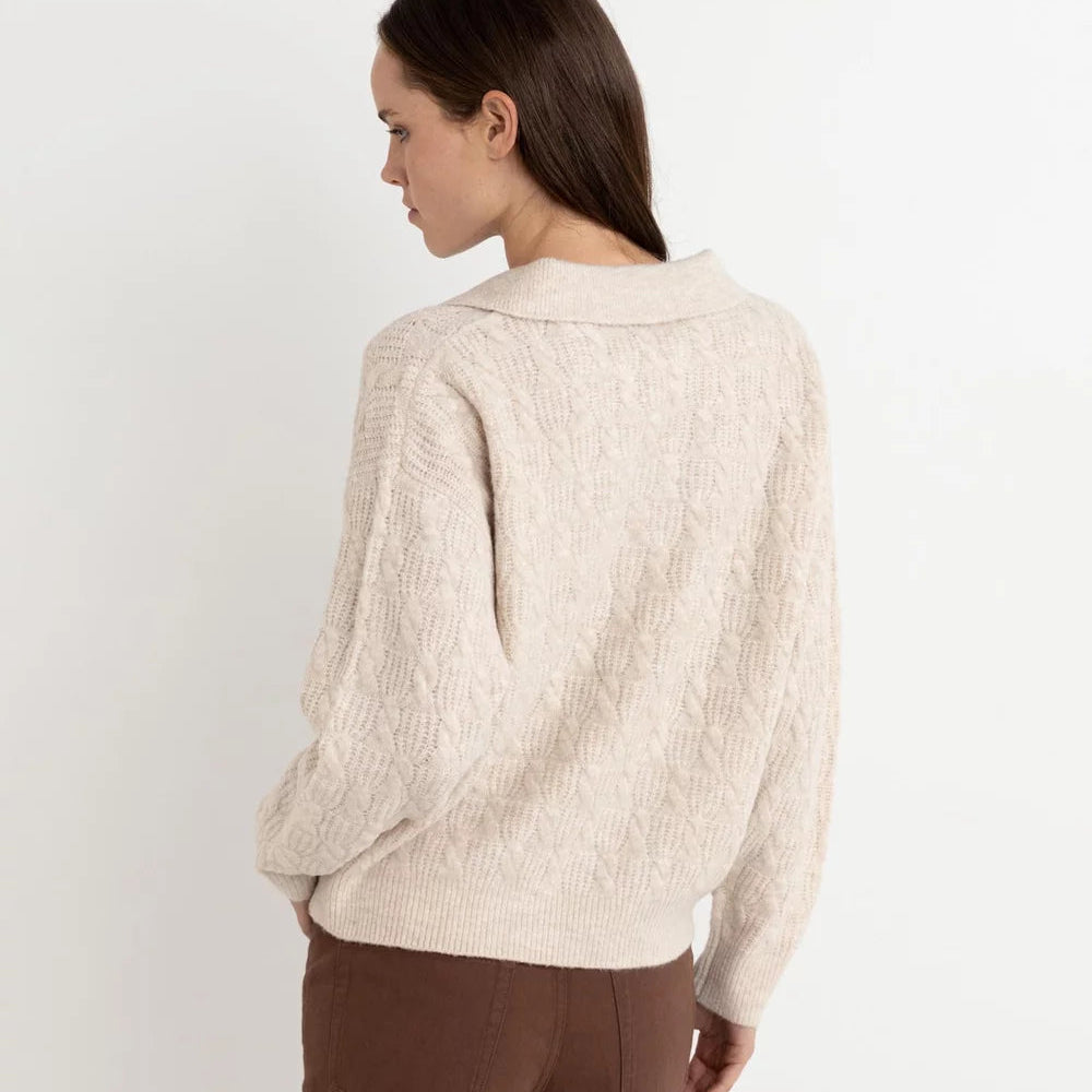 Top - Rhythm Lexie Collared V-Neck Jumper