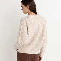 Top - Rhythm Lexie Collared V-Neck Jumper