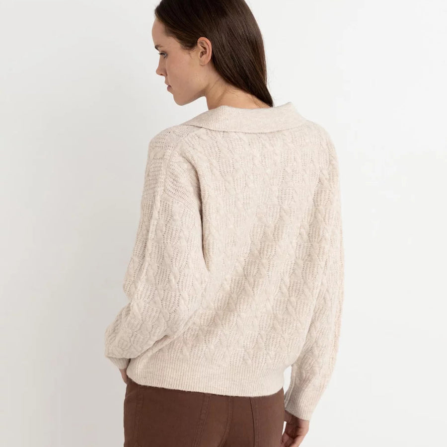 Top - Rhythm Lexie Collared V-Neck Jumper