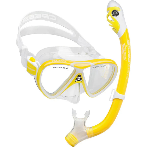 Mask / Snorkel Set Youth - Cressi Pegaso Mask /  Iguana Dry Snorkel Set