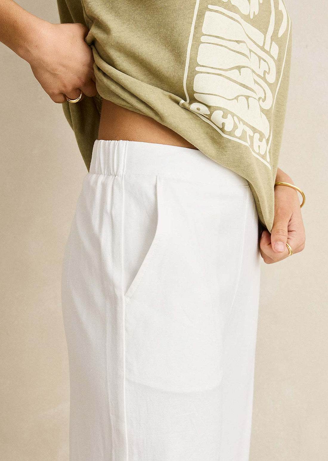 Pant - Rhythm Essentials Wide Leg Pant