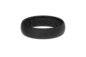 Ring - Groove Life Thin Black Silicone Ring