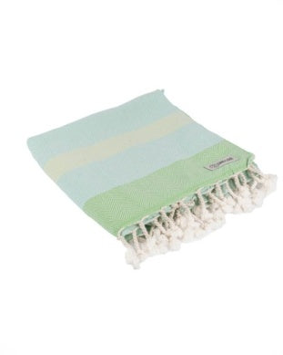 Sand Cloud - Peppermint Herringbone Stripe Beach Towel