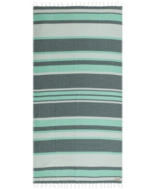 Sand Cloud - Jade Dobby Stripe Beach Towel