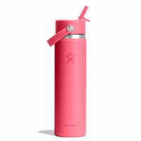 Wide Mouth Bottle - 24oz With Flex Straw Cap