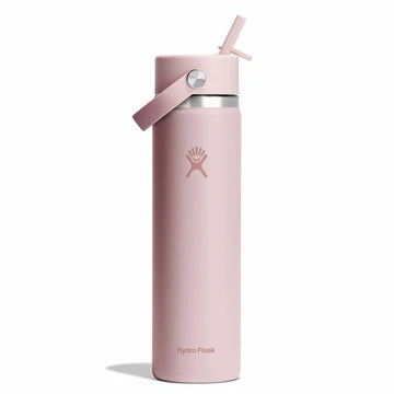 Wide Mouth Bottle - 24oz With Flex Straw Cap