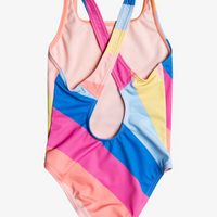 Girls Bathing Suit - Roxy Girls 2 - 6 Touch Of Rainbow One Piece Swimsuit