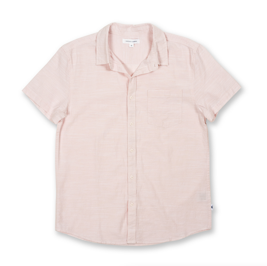 Woven Shirt  - Vintage Summer Linen Button Down Shirt