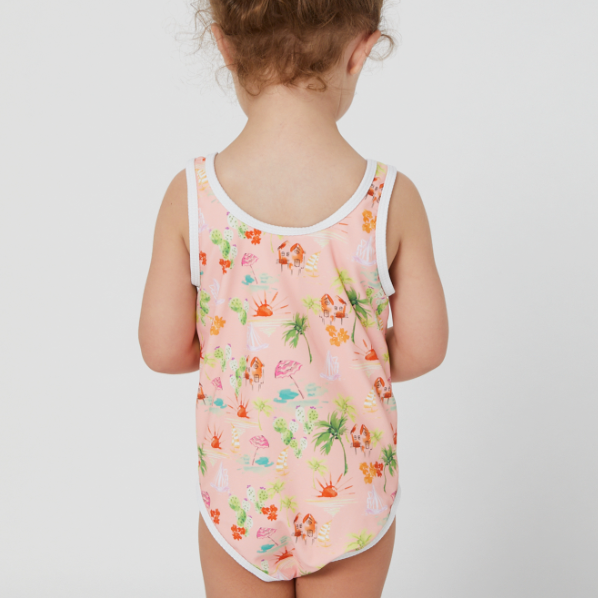 Girls Bathing Suit - Rip Curl Vacation Club One Piece (1-8 years)