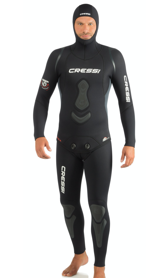 Wetsuit - Men's Cressi Apnea 3.5mm  (Two Piece) Free Diving Wetsuit