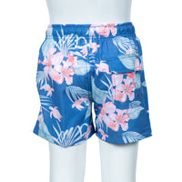 Boys Volley - Vintage Summer Boys Hibiscus and Turtle Swim Short