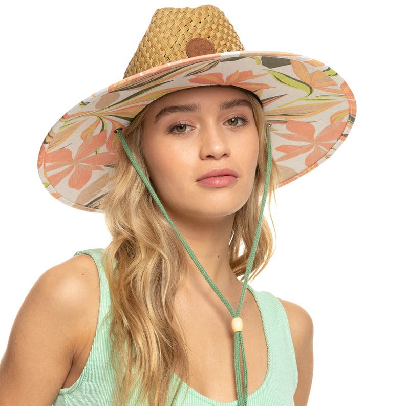 Straw Hat - Roxy Pina To My Colada Printed Hat